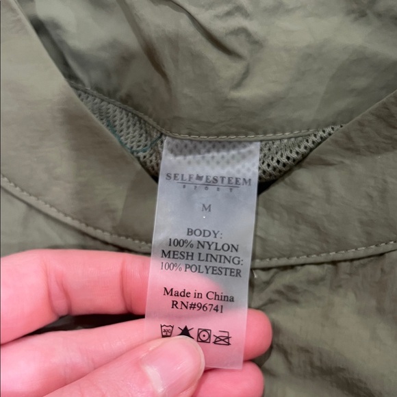 NWT Self Esteem Size Medium Olive Green Zip-Up Jacket - Picture 6 of 7